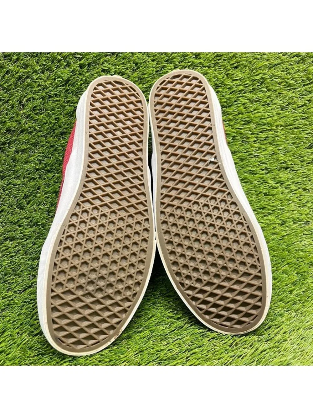 Vans Classic Slip-On Heavy Textures Red Mens Size 10.5 Athletic Shoes Sneakers